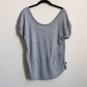Victoria’s Secret: scoop neck shirt - grey blend